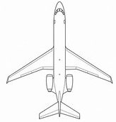 Captain Bombardier G5000 aircraft silhouette