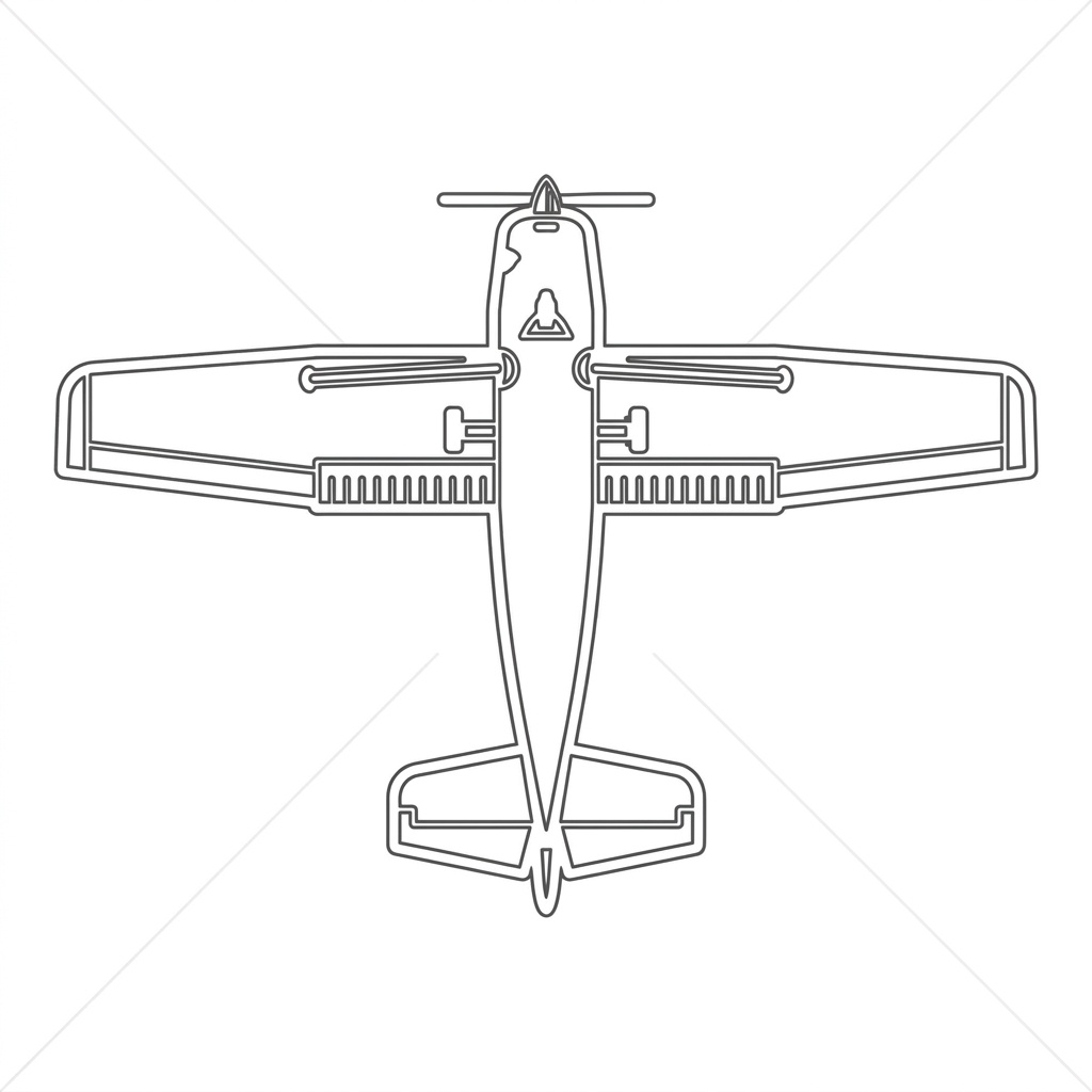 Captain C172 aircraft silhouette