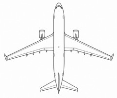 Captain ACJ319 aircraft silhouette
